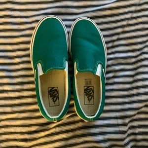 Emerald green vans